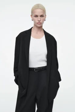 Online COS MARYNARKA OVERSIZE Z WIĄZANIEM
