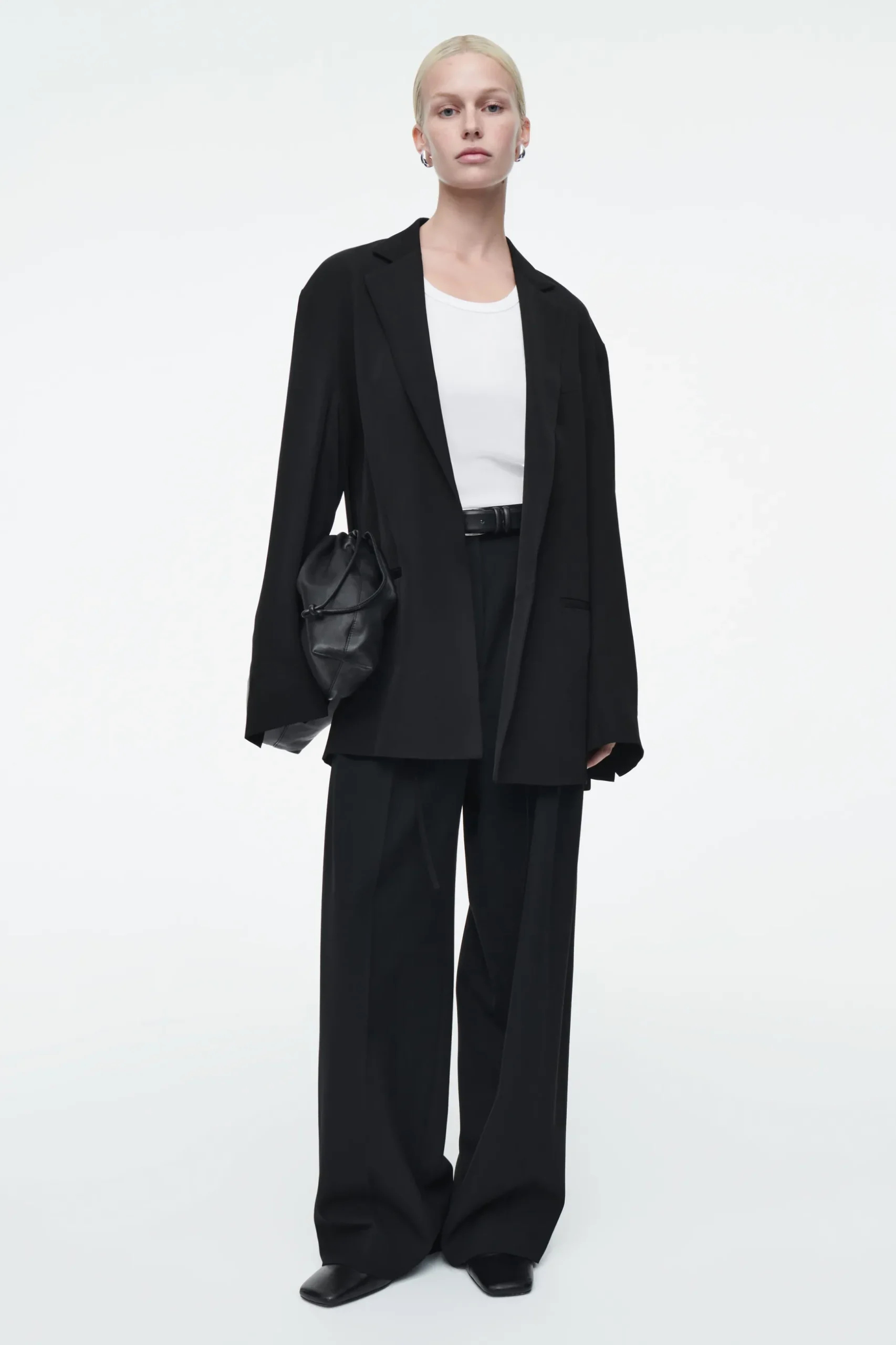 Online COS MARYNARKA OVERSIZE Z WIĄZANIEM