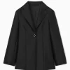 Hot COS MARYNARKA Z MIESZANKI Z WEŁNĄ Z BROSZKĄ – SLIM FIT