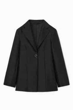 Hot COS MARYNARKA Z MIESZANKI Z WEŁNĄ Z BROSZKĄ – SLIM FIT