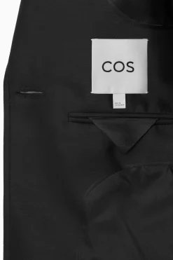 Hot COS MARYNARKA Z MIESZANKI Z WEŁNĄ Z BROSZKĄ – SLIM FIT
