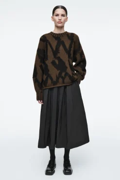 Outlet COS MASYWNE SKÓRZANE LOAFERSY Z KWADRATOWYM PRZODEM Czarny