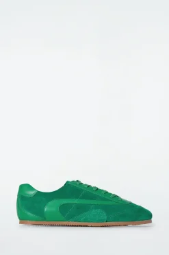 Discount COS MINIMALISTYCZNE BUTY SPORTOWE ZE SKÓRY Jadeitowazieleń