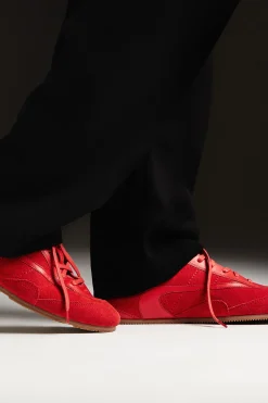 Discount COS MINIMALISTYCZNE BUTY SPORTOWE ZE SKÓRY Karmazynowy