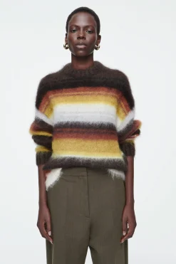 Hot COS MOHEROWY SWETER Z OKRĄGŁYM DEKOLTEM