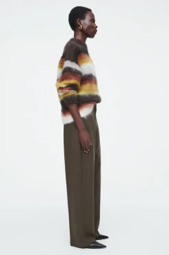 Hot COS MOHEROWY SWETER Z OKRĄGŁYM DEKOLTEM