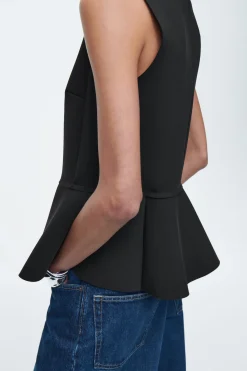 New COS NEOPRENOWA BLUZKA BEZ RĘKAWÓW Z BASKINKĄ