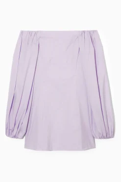 Online COS OFFTHESHOULDER MINI DRESS