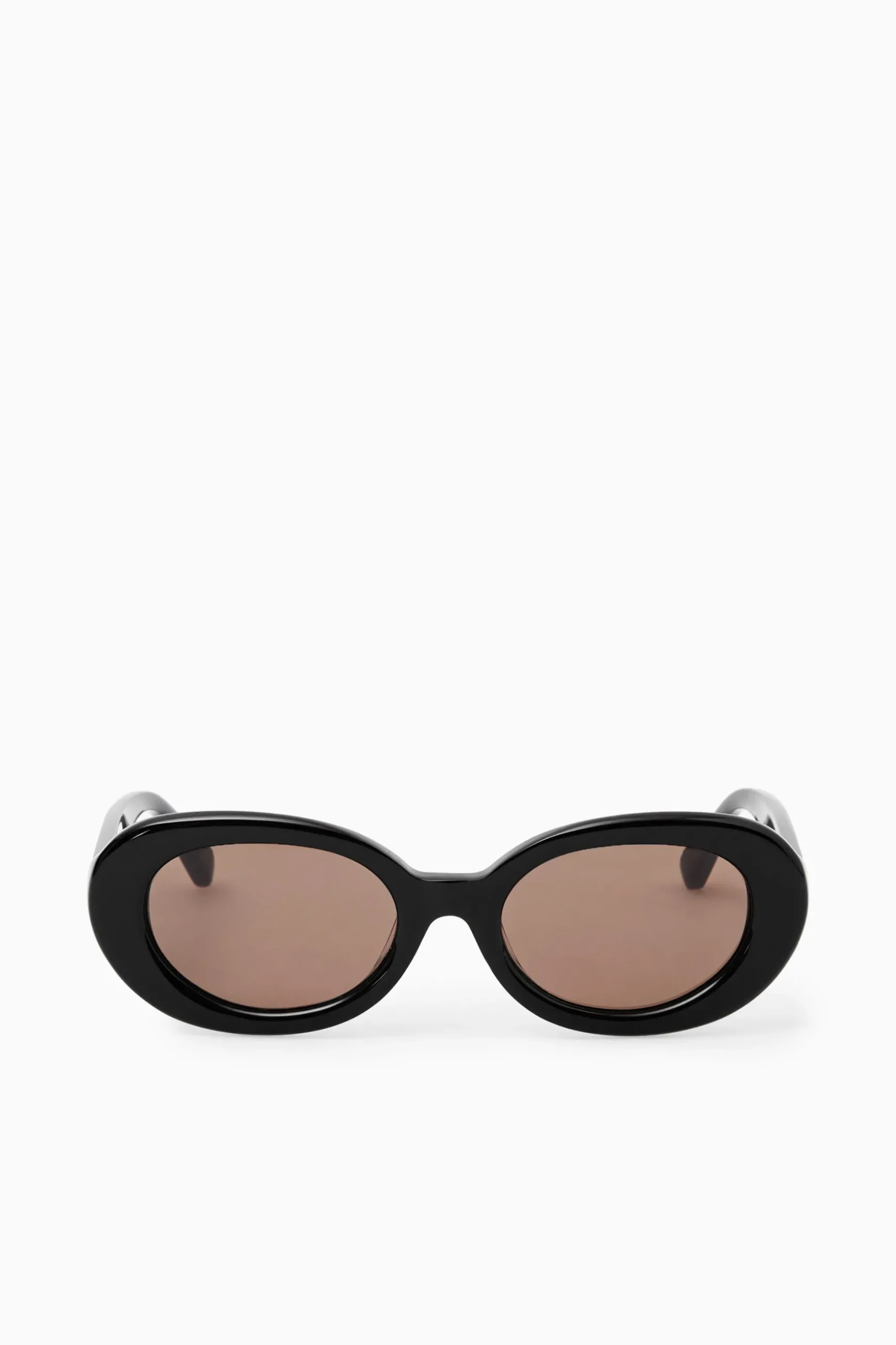 Hot COS OKRĄGŁE OKULARY PRZECIWSŁONECZNE – MODEL „OVAL” Czarny