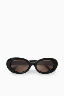 Hot COS OKRĄGŁE OKULARY PRZECIWSŁONECZNE – MODEL „OVAL” Czarny