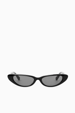Outlet COS OKULARY PRZECIWSŁONECZNE WING TYPU KOCIE OCZY Czarny