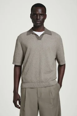 Discount COS OPENKNIT BOUCLÉ POLO SHIRT