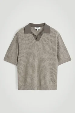Discount COS OPENKNIT BOUCLÉ POLO SHIRT