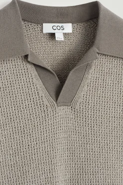 Discount COS OPENKNIT BOUCLÉ POLO SHIRT