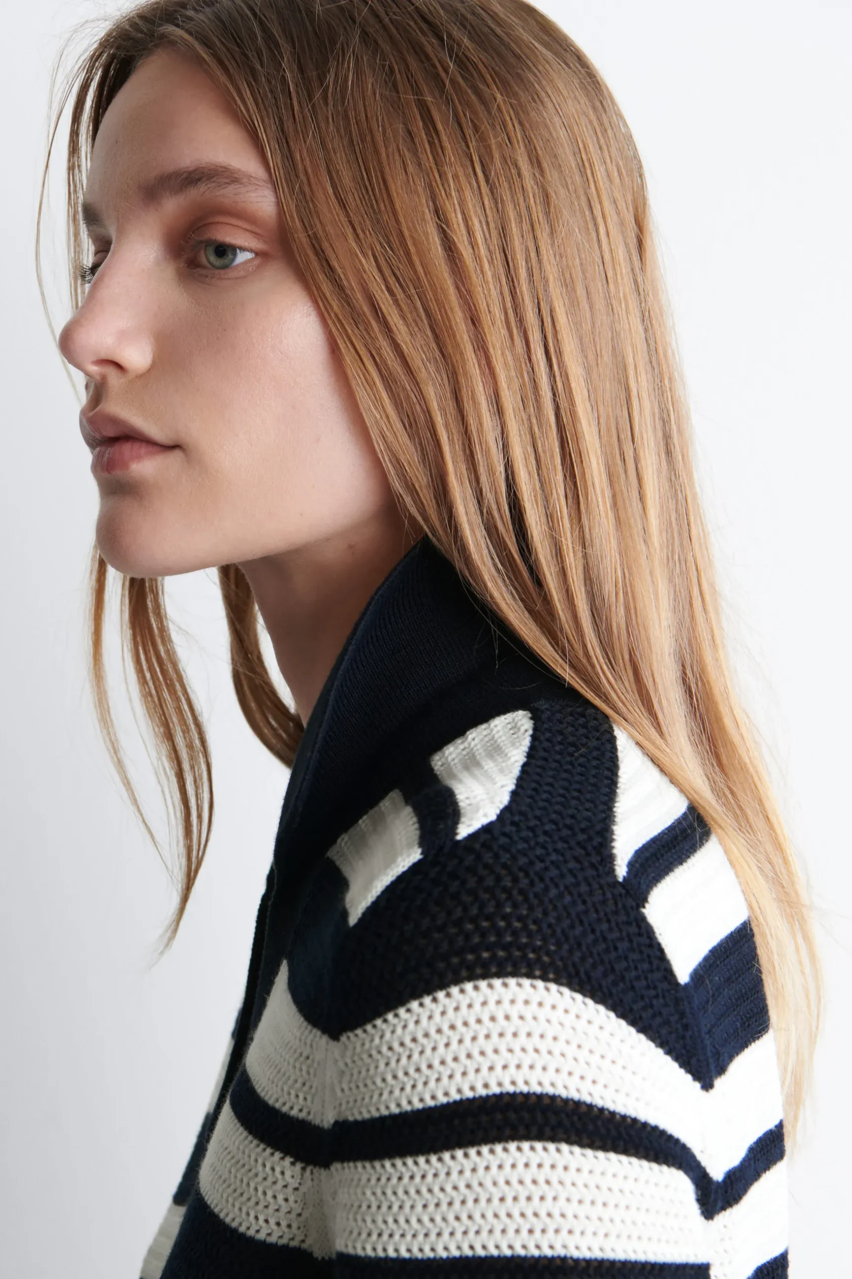 New COS OPENKNIT POLO MINI DRESS