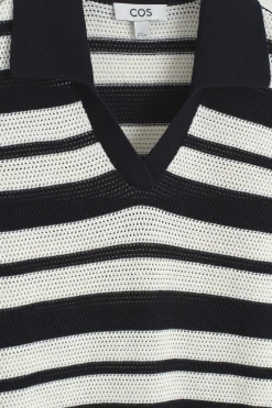 New COS OPENKNIT POLO MINI DRESS