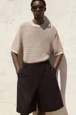 Hot COS OPENKNIT TSHIRT