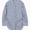 Online COS OVERSIZED WAISTED STRIPED SHIRT