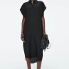 Sale COS OVERSIZE'OWA JEDWABNA SZMIZJERKA MIDI