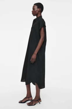 Sale COS OVERSIZE'OWA JEDWABNA SZMIZJERKA MIDI