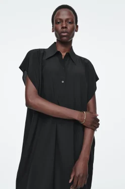 Sale COS OVERSIZE'OWA JEDWABNA SZMIZJERKA MIDI
