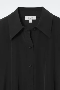 Sale COS OVERSIZE'OWA JEDWABNA SZMIZJERKA MIDI