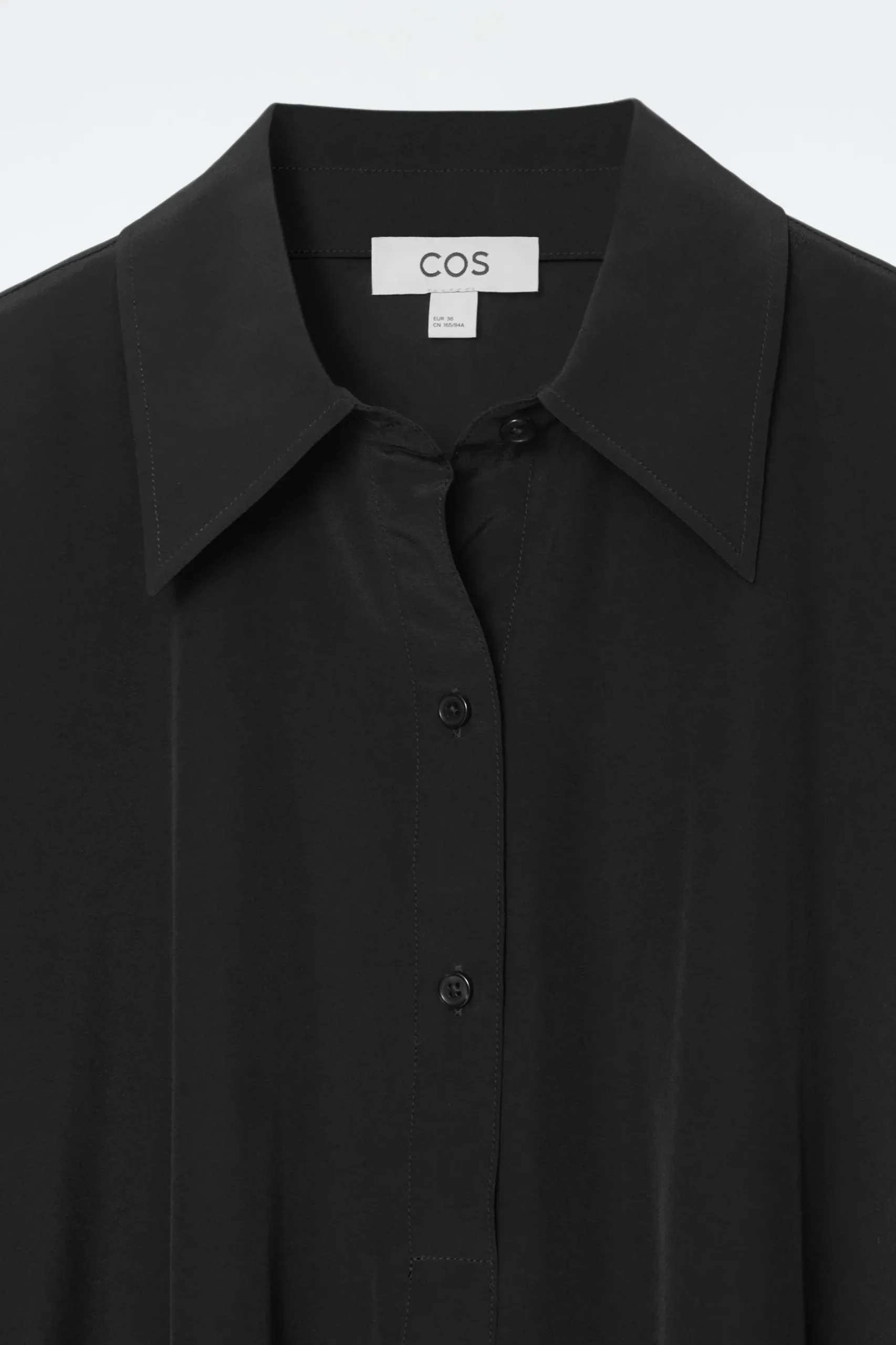 Sale COS OVERSIZE'OWA JEDWABNA SZMIZJERKA MIDI