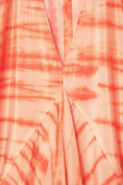 Sale COS OVERSIZE'OWA KAFTANOWA SUKIENKA Z JEDWABIEM