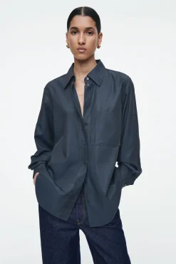 Fashion COS OVERSIZE'OWA KOSZULA Z DIAGONALU