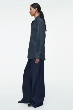 Fashion COS OVERSIZE'OWA KOSZULA Z DIAGONALU