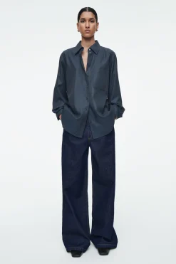 Fashion COS OVERSIZE'OWA KOSZULA Z DIAGONALU