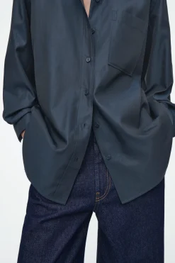 Fashion COS OVERSIZE'OWA KOSZULA Z DIAGONALU