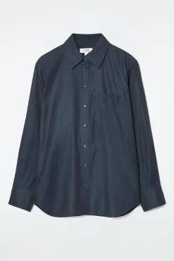 Fashion COS OVERSIZE'OWA KOSZULA Z DIAGONALU