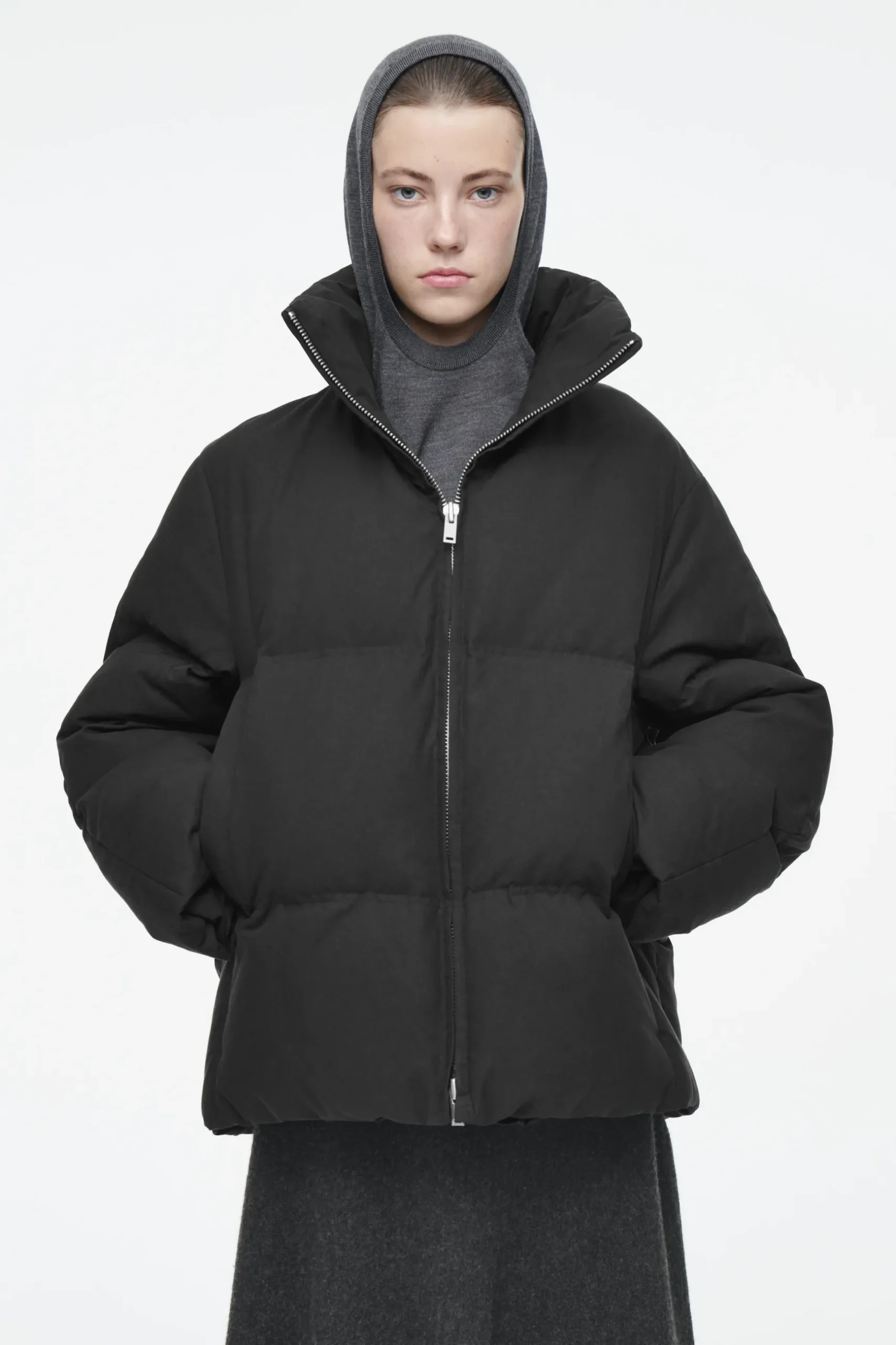 Sale COS OVERSIZE'OWA KURTKA PUCHOWA Z KAPTUREM