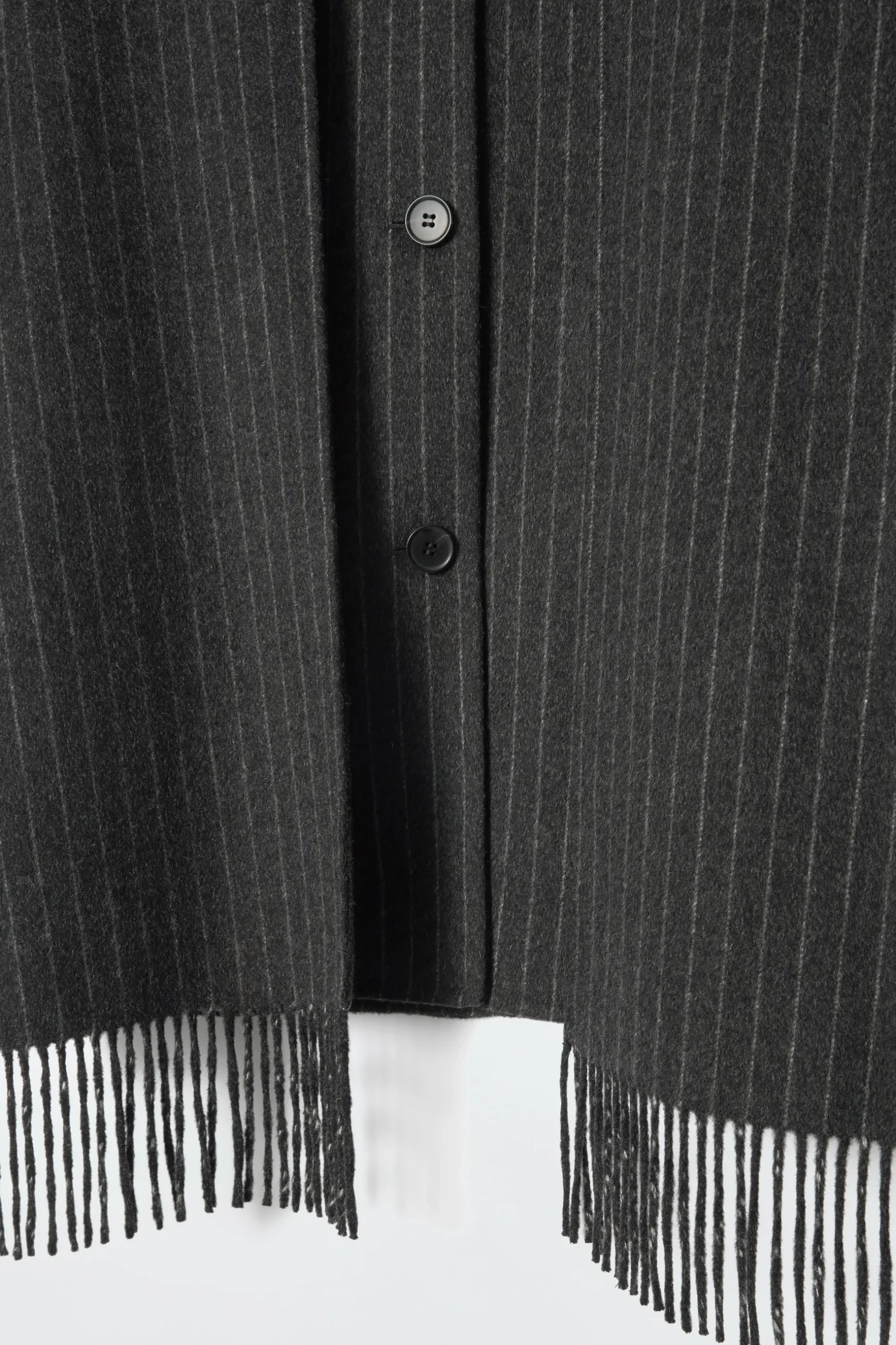 Sale COS OVERSIZE'OWA KURTKA Z SZALEM Z MIESZANKI Z WEŁNĄ
