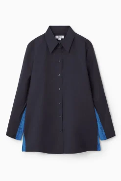 Fashion COS OVERSIZE'OWA MALOWANA WEŁNIANA KOSZULA