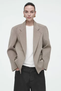 Fashion COS OVERSIZE'OWA MARYNARKA Z SZEROKIMI RAMIONAMI