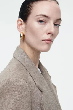 Fashion COS OVERSIZE'OWA MARYNARKA Z SZEROKIMI RAMIONAMI