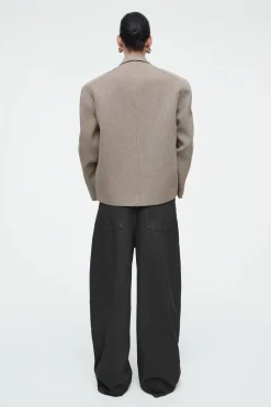 Fashion COS OVERSIZE'OWA MARYNARKA Z SZEROKIMI RAMIONAMI