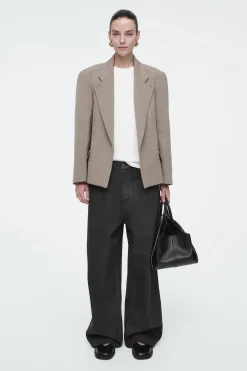 Fashion COS OVERSIZE'OWA MARYNARKA Z SZEROKIMI RAMIONAMI