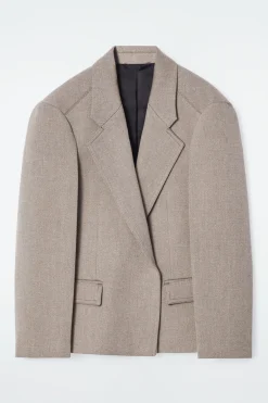 Fashion COS OVERSIZE'OWA MARYNARKA Z SZEROKIMI RAMIONAMI