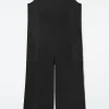 Fashion COS OVERSIZE'OWY KOMBINEZON Z DEKOLTEM W SEREK