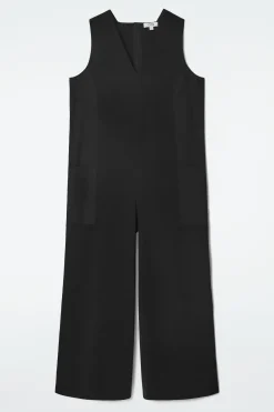 Fashion COS OVERSIZE'OWY KOMBINEZON Z DEKOLTEM W SEREK