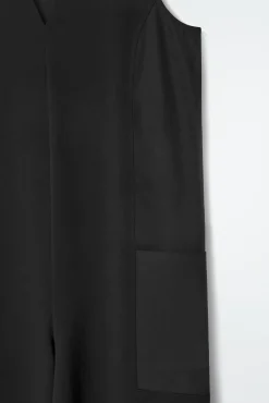 Fashion COS OVERSIZE'OWY KOMBINEZON Z DEKOLTEM W SEREK
