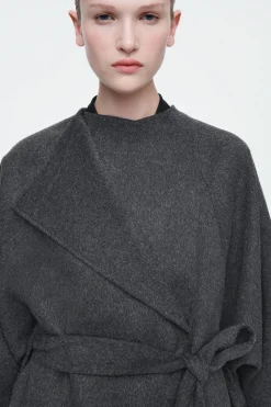 Discount COS OVERSIZE'OWY PŁASZCZ Z DWUSTRONNEGO MATERIAŁU