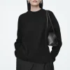 Sale COS OVERSIZE'OWY SWETER Z GOTOWANEJ WEŁNY MERYNOSOWEJ