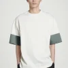Fashion COS PANELOWY T-SHIRT OVERSIZE
