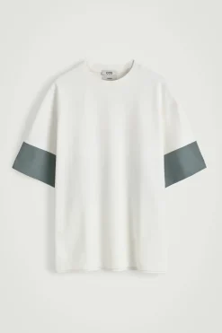 Fashion COS PANELOWY T-SHIRT OVERSIZE