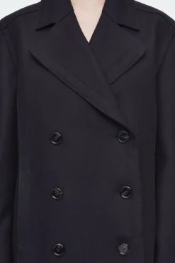 Fashion COS PŁASZCZ MARYNARSKI Z WEŁNĄ – RELAXED FIT