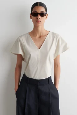 Best COS PETALSLEEVE COTTON TOP